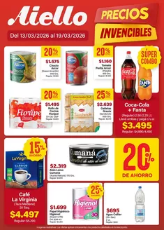 Catálogo Supermercados Aiello en Caleta Olivia | Ofertas Supermercados Aiello | 2026-03-13T00:00:00.000Z - 2026-03-19T00:00:00.000Z