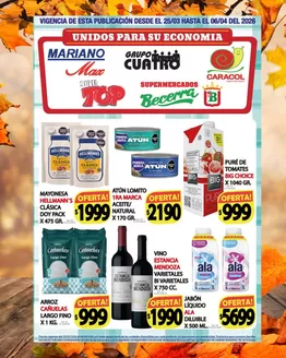 Catálogo Supermercados Caracol en Tortuguitas | Ofertas Supermercados Caracol | 2026-03-25T00:00:00.000Z - 2026-04-06T00:00:00.000Z