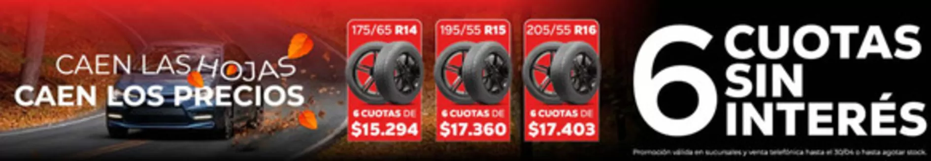 Catálogo Neumáticos Rosmi | 6 cuotas sin interes | 2026-04-07T00:00:00.000Z - 2026-04-30T00:00:00.000Z