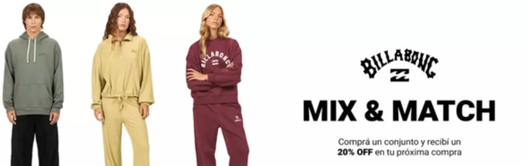 Catálogo Billabong en Banfield | Mix & Match  | 2026-04-08T00:00:00.000Z - 2026-04-21T00:00:00.000Z