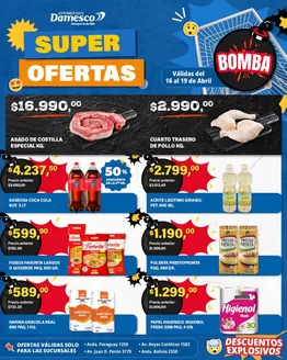 Catálogo Supermercados Damesco | Ofertas minoristas 16 al 19 04 | 2026-04-16T00:00:00.000Z - 2026-04-19T00:00:00.000Z