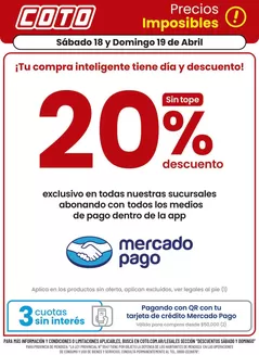 Catálogo Coto | Coto Afiche Descuento | 2026-04-18T00:00:00.000Z - 2026-04-19T00:00:00.000Z