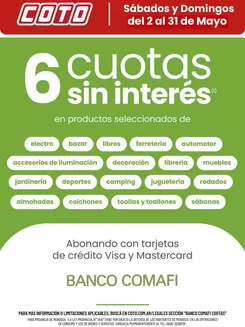 Catálogo Coto | Coto Afiche Web Banco Comafi | 2026-05-02T00:00:00.000Z - 2026-05-31T00:00:00.000Z