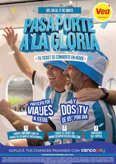 Catálogo Supermercados Vea | Oferta Pasaporte a la Gloria - Bsas Nea | 2026-05-06T00:00:00.000Z - 2026-05-17T00:00:00.000Z