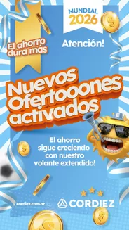 Catálogo Cordiez en Villa General Belgrano | Nuevas ofertas para descubrir | 2026-05-14T00:00:00.000Z - 2026-05-28T00:00:00.000Z