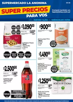 Catálogo La Anonima | Super Precios | 2026-05-14T00:00:00.000Z - 2026-05-27T00:00:00.000Z
