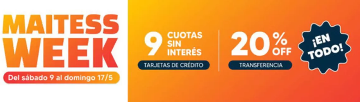 Catálogo Maitess | Promocion! | 2026-05-14T00:00:00.000Z - 2026-05-17T00:00:00.000Z