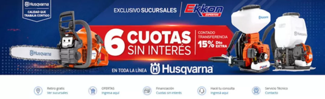 Catálogo Ekkon | Promocion! 6 cuotas sin interes | 2026-05-25T00:00:00.000Z - 2026-05-31T00:00:00.000Z