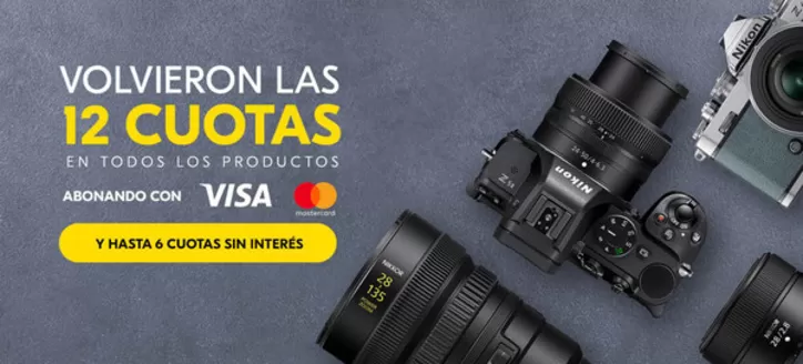 Catálogo Nikon en Morón | Promocion! 12 cuotas sin interes | 2026-05-29T00:00:00.000Z - 2026-06-10T00:00:00.000Z