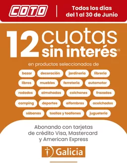 Catálogo Coto | Coto Afiche Web- Galicia Cuotas | 2026-06-01T00:00:00.000Z - 2026-06-30T00:00:00.000Z