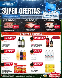 Catálogo Supermercados Damesco en Esperanza | Ofertas minoristas 25 al 7 01 | 2026-06-25T00:00:00.000Z - 2026-07-01T00:00:00.000Z
