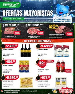 Catálogo Supermercados Damesco en Esperanza | Ofertas mayorista 25 al 1 07 | 2026-06-25T00:00:00.000Z - 2026-07-01T00:00:00.000Z