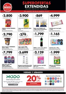 Catálogo Disco | Superofertas extendidas - Cruz del Eje y Jesus Maria | 2026-06-30T00:00:00.000Z - 2026-07-07T00:00:00.000Z