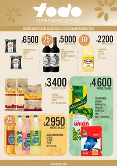 Catálogo Supermercados Todo en La Paternal | FOLDER TODO 446 | 2026-06-30T00:00:00.000Z - 2026-07-13T00:00:00.000Z
