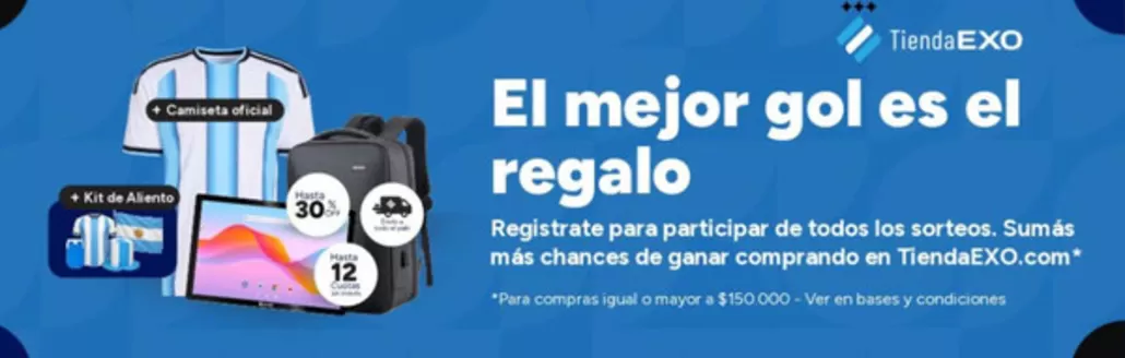 Catálogo Exo en Cañada de Gómez | El mejor gol es el regalo | 2026-07-03T00:00:00.000Z - 2026-07-22T00:00:00.000Z
