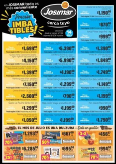 Catálogo Josimar | Ofertas principales para ahorradores | 2026-07-03T00:00:00.000Z - 2026-07-16T00:00:00.000Z