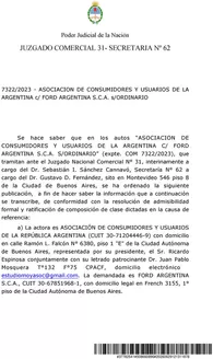 Catálogo Ford | Far judicial edicto ford takata. | 2026-07-09T00:00:00.000Z - 2026-07-23T00:00:00.000Z