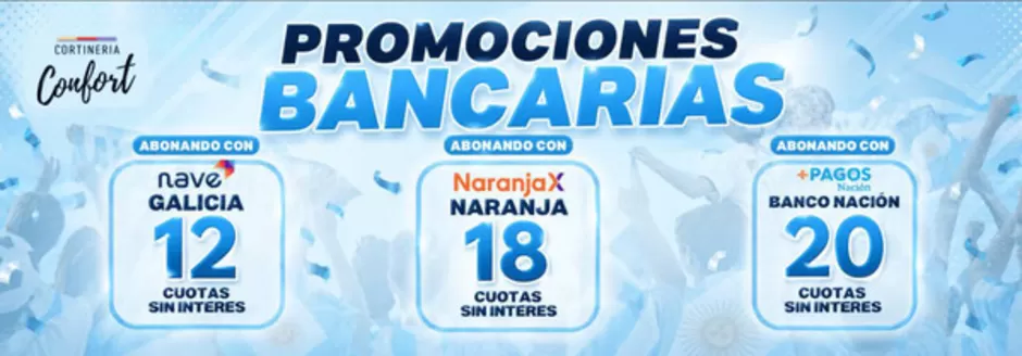 Catálogo Cortinería Confort en Córdoba | Promociones bancarias! | 2026-07-15T00:00:00.000Z - 2026-07-31T00:00:00.000Z
