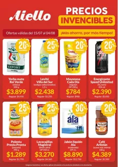 Catálogo Supermercados Aiello en Valentín Alsina | Nuestras mejores ofertas para ti | 2026-07-15T00:00:00.000Z - 2026-08-04T00:00:00.000Z
