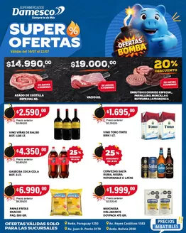 Catálogo Supermercados Damesco | Ofertas minoristas 16 al 22 07 | 2026-07-16T00:00:00.000Z - 2026-07-22T00:00:00.000Z