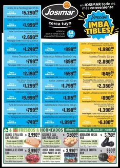 Catálogo Josimar | Ofertas principales para todos los clientes | 2026-07-17T00:00:00.000Z - 2026-07-30T00:00:00.000Z