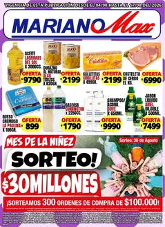 Catálogo Supermercados Mariano Max en Recoleta | Ofertas Supermercados Mariano Max | 2026-08-04T00:00:00.000Z - 2026-08-17T00:00:00.000Z