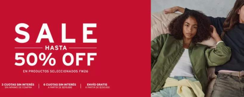 Catálogo Levi's | Sale! Hasta 50% off | 2026-08-18T00:00:00.000Z - 2026-08-31T00:00:00.000Z