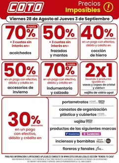 Catálogo Coto en Temperley | Coto Renova Clases | 2026-08-28T00:00:00.000Z - 2026-09-03T00:00:00.000Z