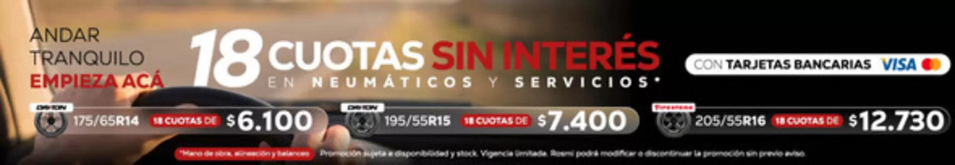 Catálogo Neumáticos Rosmi | 18 cuotas sin interes | 2026-08-31T00:00:00.000Z - 2026-09-17T00:00:00.000Z