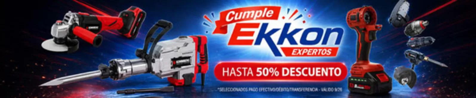 Catálogo Ekkon | Hasta 50% descuento | 2026-09-08T00:00:00.000Z - 2026-09-28T00:00:00.000Z