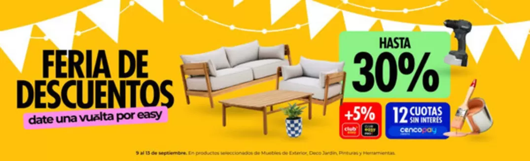 Catálogo Easy | Hasta 30% off | 2026-09-09T00:00:00.000Z - 2026-09-13T00:00:00.000Z