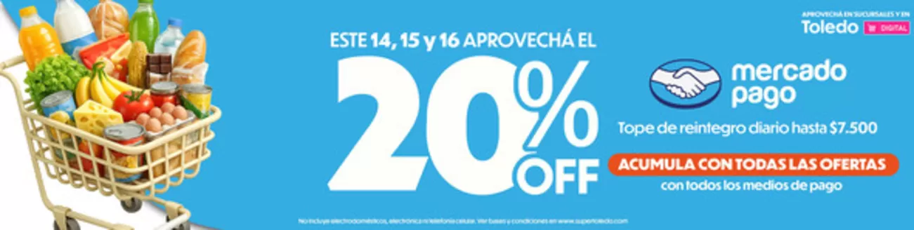 Catálogo Supermercados Toledo | Ofertas especiales atractivas para todos | 2026-09-14T00:00:00.000Z - 2026-09-16T00:00:00.000Z