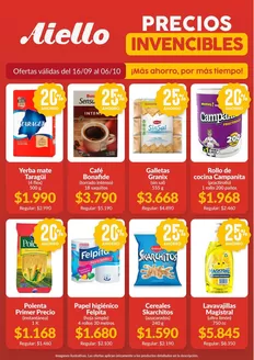 Catálogo Supermercados Aiello | Ofertas principales para ahorradores | 2026-09-16T00:00:00.000Z - 2026-10-06T00:00:00.000Z