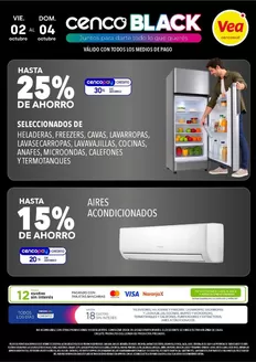 Catálogo Supermercados Vea | CENCOBLACK Especial para tu casa | 2026-10-02T00:00:00.000Z - 2026-10-04T00:00:00.000Z