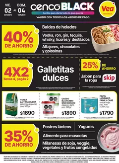 Catálogo Supermercados Vea | Fin de semana CENCOBLACK Patagonia | 2026-10-02T00:00:00.000Z - 2026-10-04T00:00:00.000Z