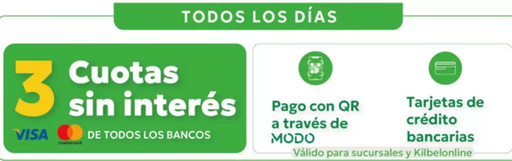 Catálogo Kilbel Supermercados | 3 cuotas sin interes | 2026-10-06T00:00:00.000Z - 2026-10-22T00:00:00.000Z