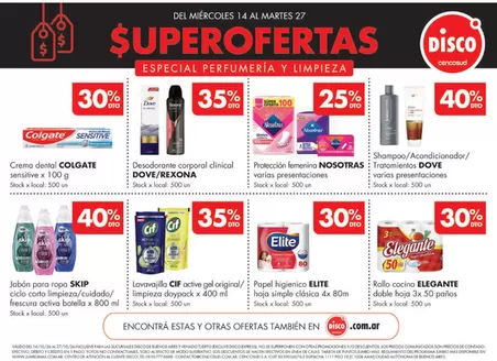 Catálogo Disco | Especial Perfumería y Limpieza | 2026-10-14T00:00:00.000Z - 2026-10-27T00:00:00.000Z