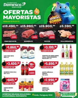 Catálogo Supermercados Damesco | OFERTAS MAYORISTA 15 AL 21 10... | 2026-10-15T00:00:00.000Z - 2026-10-21T00:00:00.000Z
