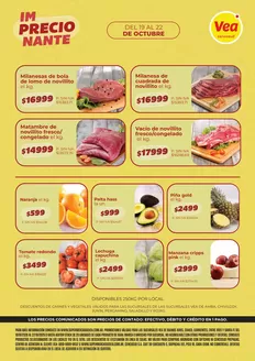 Catálogo Supermercados Vea | Volante semanal AMBA y lejanía | 2026-10-19T00:00:00.000Z - 2026-10-22T00:00:00.000Z