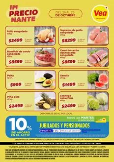 Catálogo Supermercados Vea en Marcos Paz (Buenos Aires) | VOLANTE SEMANAL CHUBUT | 2026-10-26T00:00:00.000Z - 2026-10-29T00:00:00.000Z