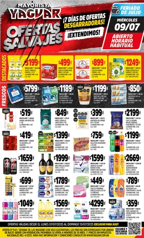 Catálogo Supermercados Yaguar en Corrientes | Grandes descuentos en productos seleccionados | 2025-07-14T00:00:00.000Z - 2025-07-19T00:00:00.000Z