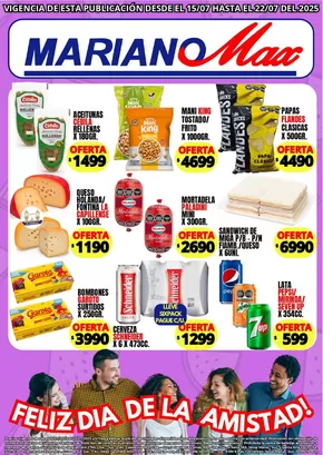 Catálogo Supermercados Mariano Max | Ahorra ahora con nuestras ofertas | 2025-07-15T00:00:00.000Z - 2025-07-22T00:00:00.000Z