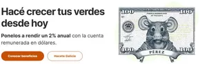 Catálogo Banco Galicia en Carlos Keen | Ponelos a rendir un 2% anual con la cuenta remunerada en dólares. | 2025-07-17T00:00:00.000Z - 2025-07-31T00:00:00.000Z
