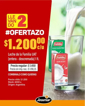 Catálogo Josimar en Monte Grande (Buenos Aires) | Excelente oferta para todos los clientes | 2025-07-18T00:00:00.000Z - 2025-08-01T00:00:00.000Z