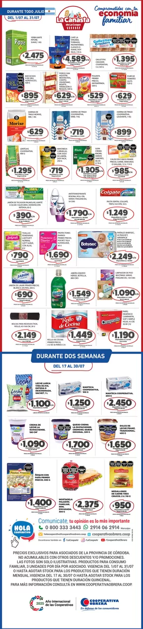 Catálogo Cooperativa Obrera | canasta VM-17072025 | 2025-07-01T00:00:00.000Z - 2025-07-31T00:00:00.000Z