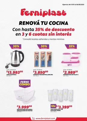 Catálogo Ferniplast en Formosa | Catálogo Ferniplast | 2025-07-17T00:00:00.000Z - 2025-08-06T00:00:00.000Z