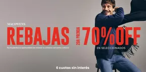 Catálogo Macowens en Floresta | Rebajas. Hasta 70% off | 2025-07-22T00:00:00.000Z - 2025-08-05T00:00:00.000Z