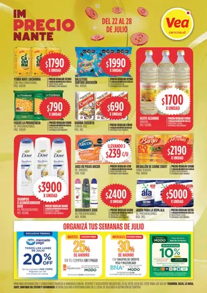 Catálogo Supermercados Vea en Formosa | Oferta ImPRECIOnante | 2025-07-22T00:00:00.000Z - 2025-07-28T00:00:00.000Z