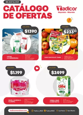 Catálogo Supermercados Tadicor | Catálogo de ofertas | 2025-07-24T00:00:00.000Z - 2025-07-29T00:00:00.000Z