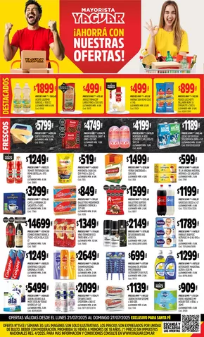 Catálogo Supermercados Yaguar en Santa Lucía (San Juan) | Ofertas principales para ahorradores | 2025-07-28T00:00:00.000Z - 2025-08-02T00:00:00.000Z